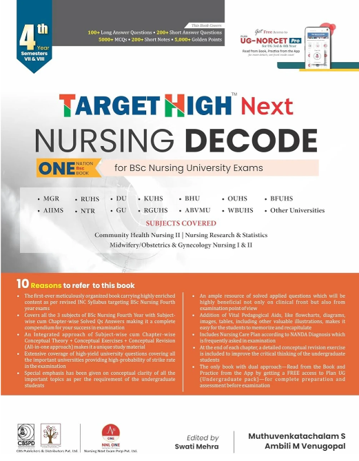 Target High - Next Nursing Decode - IVth Year